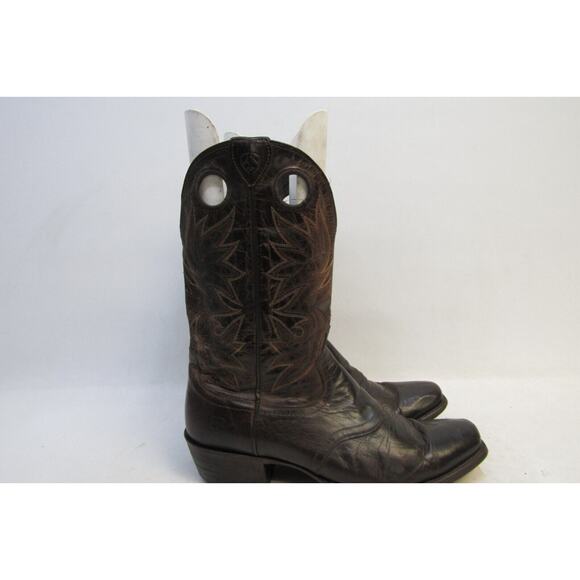 Ariat Mens Size 12 D Brown Leather Buckaroo Stockman Cowboy Western Boots main image 10